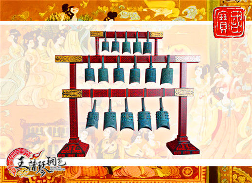 16件套系編鐘、編磬、特鐘、特磬，堂廟祭典用品